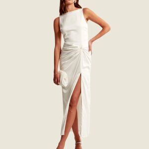 Abercrombie & Fitch White Maxi Dress